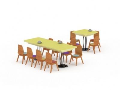 儿童餐桌3d模型