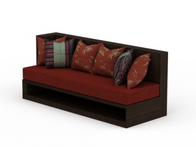 3d实木沙发免费模型