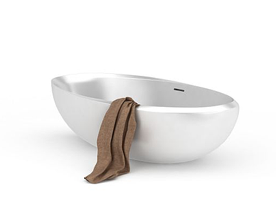3d椭圆形浴缸免费模型