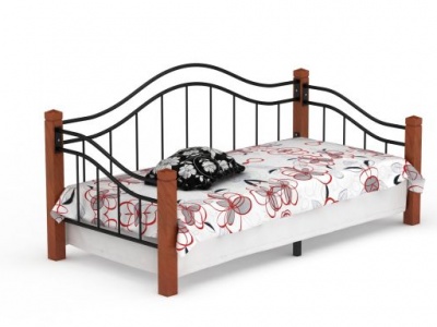 印花沙发床模型3d模型