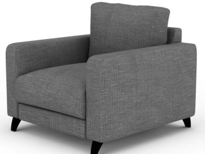 灰色质感沙发模型3d模型
