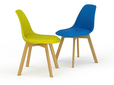 彩色休闲椅模型3d模型