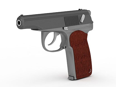 3d小手枪模型