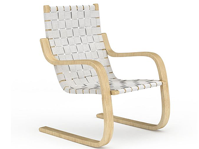 3d休闲编织椅模型