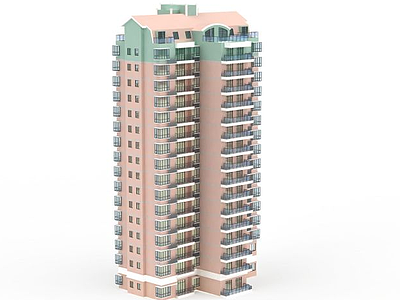 3d高层建筑楼房免费模型