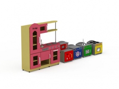3d模拟厨房<font class='myIsRed'>套件</font>玩具免费模型