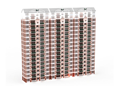 高层住宅楼模型3d模型