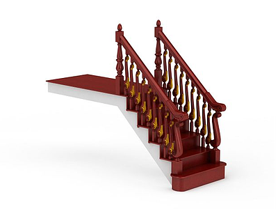 现代简约楼梯模型