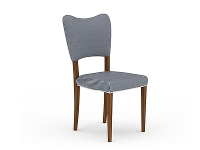 3d现代灰色餐椅免费模型