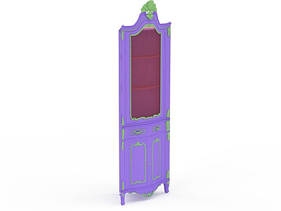 紫色柜子模型3d模型