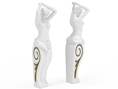 3d人体艺术雕塑免费模型