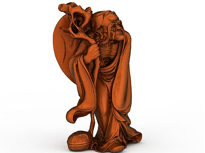 3d全铜雕塑免费模型