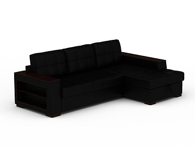 3d商务真皮沙发免费模型