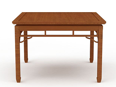 方形餐桌模型3d模型