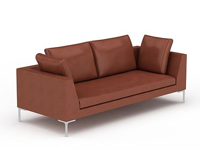 双人扶手沙发模型3d模型