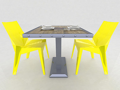 3d<font class='myIsRed'>现代风格</font>餐桌椅模型