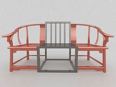 3d中式休闲椅模型