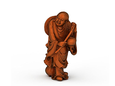 弥佛雕像模型3d模型