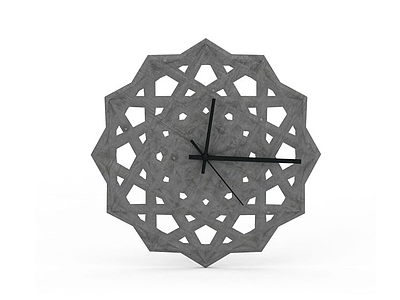 3d创意时钟挂件免费模型