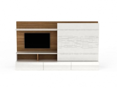 客厅电视柜子模型3d模型