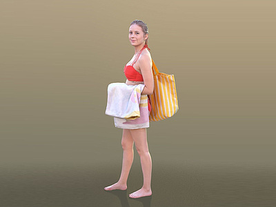 海边人物模型3d模型