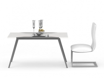 欧式家庭餐桌模型3d模型