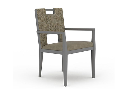 3d中式木质椅子模型