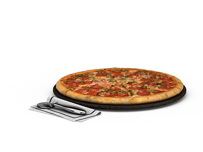 披萨饼模型3d模型
