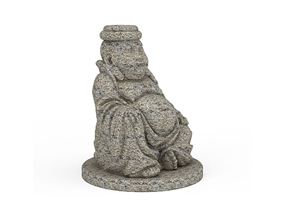 佛像石雕模型3d模型