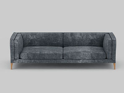 灰色休闲沙发模型3d模型