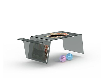 3d创意玻璃桌子模型