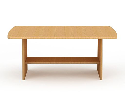 实木桌子3d模型