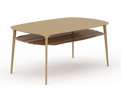 3d木质书桌免费模型