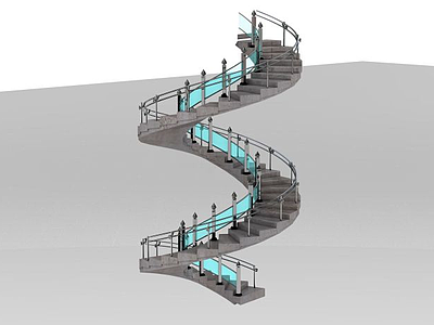 3d螺旋楼梯免费模型
