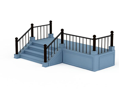 室外楼梯模型3d模型