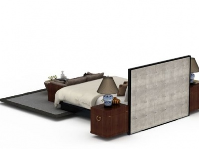 卧室全套家具模型3d模型