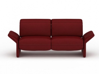 双人沙发凳模型3d模型