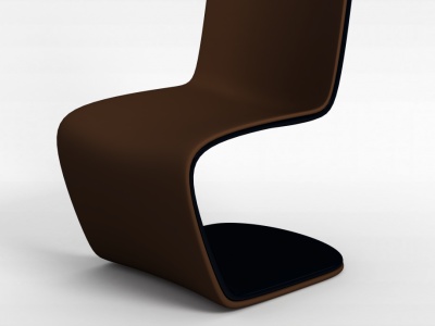 3d木质休息椅模型