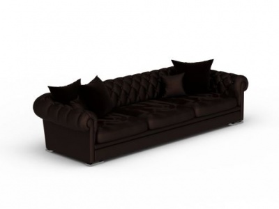 客厅三人沙发模型3d模型