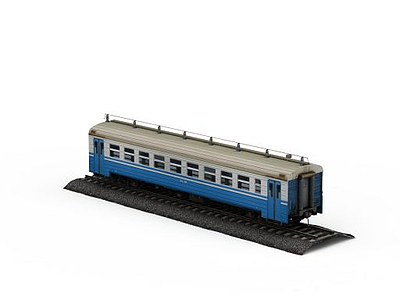 3d现代火车模型