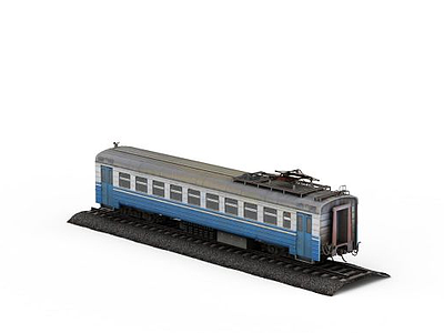 带铁轨火车模型3d模型