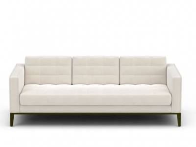 简约白沙发模型3d模型