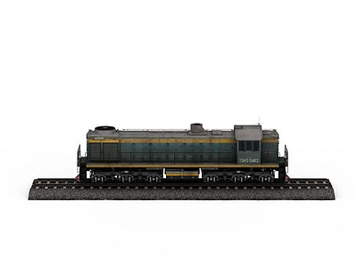 绿皮火车模型3d模型