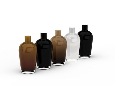 3d酒瓶陈设品免费模型