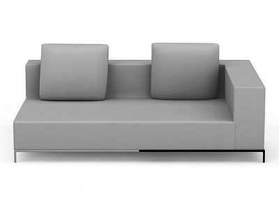 单扶手沙发模型3d模型