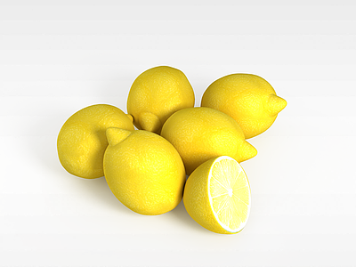 3d柠檬模型