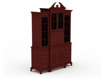红木柜子模型3d模型