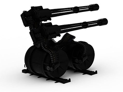 机枪模型3d模型
