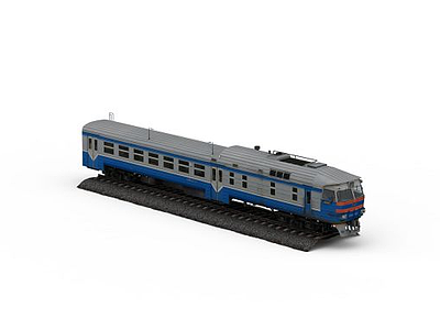 铁轨火车模型3d模型