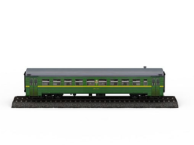 3d绿皮<font class='myIsRed'>火车</font>免费模型